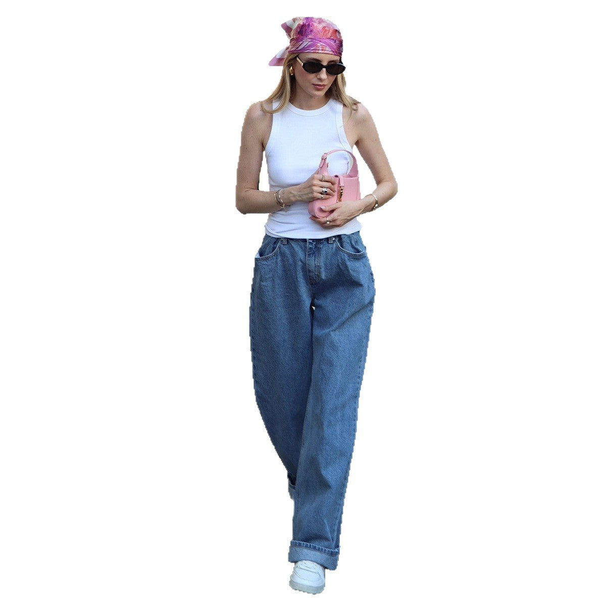 Pantalon Jean Wide Leg – Style Urbain Moderne