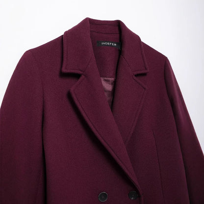 Manteau Long Double-Boutonnage