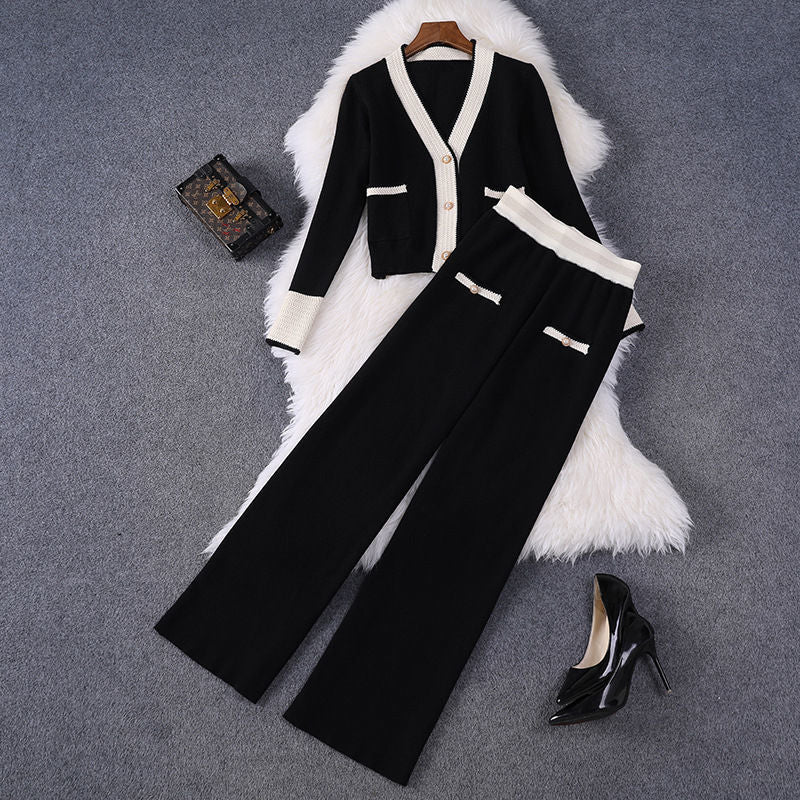 Ensemble Tailleur Chic Noir & Blanc