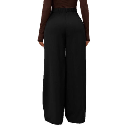 Pantalon Large Taille Haute à Pinces – Élégance Chic et Confort Moderne