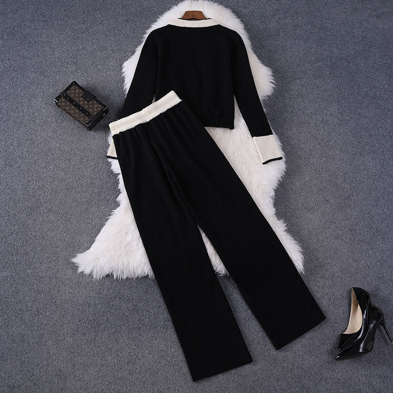 Ensemble Tailleur Chic Noir & Blanc