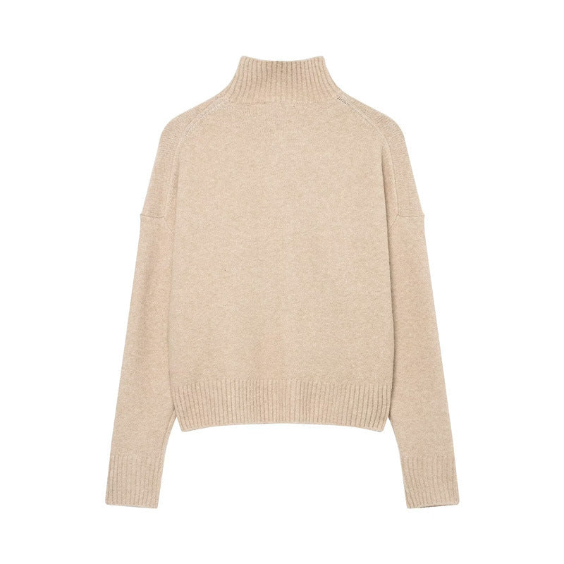 Pull Col Montant Oversize